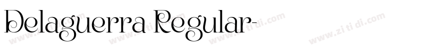 Delaguerra Regular字体转换
